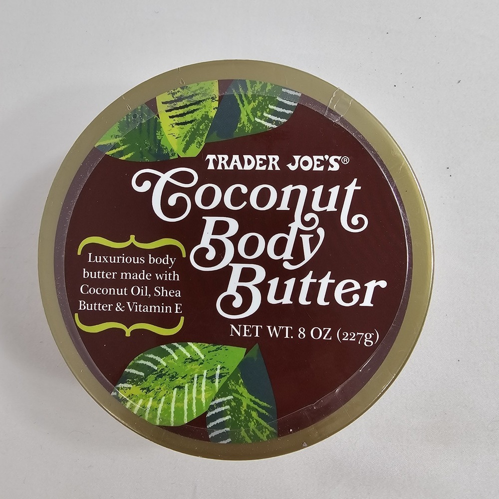 Traderโ Joe's Coconut Body Butter 8 Oz. Luxurious Lotion With Shea Butter